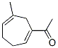 Ethanone, 1-(6-methyl-1,5-cycloheptadien-1-yl)-(9ci) Structure,83167-86-6Structure