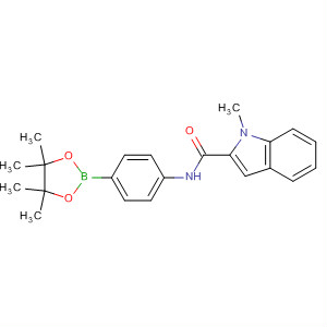 1-Methyl-n-(4-(4,4,5,5-tetramethyl-1,3,2-dioxaborolan-2-yl)phenyl)-1h-indole-2-carboxamide Structure,832699-15-7Structure