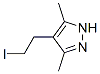 3,5-Dimethyl-4-(2-iodoethyl)-1H-pyrazole Structure,83467-29-2Structure