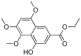 4-Hydroxy-5,6,8-trimethoxy-2-naphthalenecarboxylic acid ethyl ester Structure,834866-83-0Structure