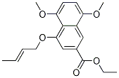 4-(2-Buten-1-yloxy)-5,8-dimethoxy-2-naphthalenecarboxylic acid ethyl ester Structure,834866-96-5Structure