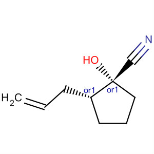 Cyclopentanecarbonitrile,1-hydroxy-2-(2-propenyl)-,(1r,2r)-rel-(9ci) Structure,834885-44-8Structure