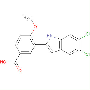 3-(5,6-Dichloro-1h-indol-2-yl)-4-methoxybenzoic acid Structure,835595-00-1Structure