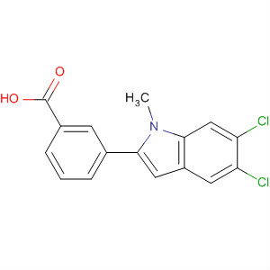 3-(5,6-Dichloro-1-methyl-1h-indol-2-yl)benzoic acid Structure,835595-02-3Structure