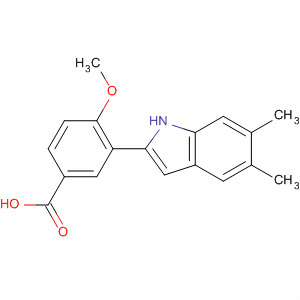 3-(5,6-Dimethyl-1h-indol-2-yl)-4-methoxybenzoic acid Structure,835595-03-4Structure