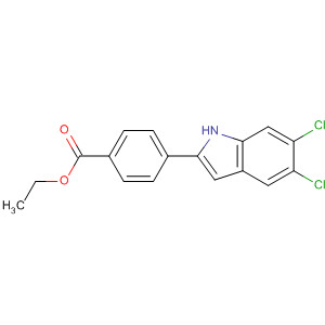 Ethyl 3-(5,6-dichloro-1h-indol-2-yl)benzoate Structure,835595-13-6Structure