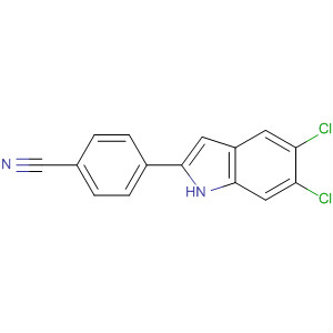 4-(5,6-Dichloro-1h-indol-2-yl)benzonitrile Structure,835595-17-0Structure