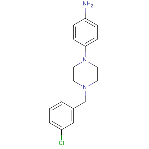 4-[4-[(3-Chlorophenyl)methyl]-1-piperazinyl]benzenamine Structure,835633-49-3Structure