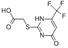 [[1,4-Dihydro-4-oxo-6-(trifluoromethyl)-2-pyrimidinyl]thio]-aceticacid Structure,836-12-4Structure