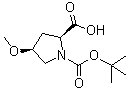 順式-1-N-BOC-4-甲氧基-L-脯氨酸結(jié)構(gòu)式_83623-93-2結(jié)構(gòu)式