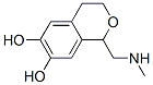 1H-2-benzopyran-6,7-diol, 3,4-dihydro-1-[(methylamino)methyl]- (9ci) Structure,83694-59-1Structure