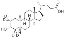 Lithocholic-2,2,4,4-d4 acid Structure,83701-16-0Structure