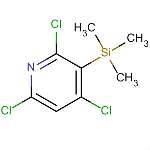 2,4,6-Trichloro-3-(trimethylsilyl)pyridine Structure,837365-00-1Structure