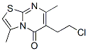 6-(2-Chloroethyl)-3,7-dimethyl-5h-thiazolo[3,2-a]pyrimidin-5-one Structure,83863-77-8Structure