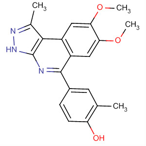 2-Methyl-4-[1-methyl-7,8-bis(methyloxy)-3h-pyrazolo[3,4-c]isoquinolin-5-yl]phenol Structure,838854-65-2Structure