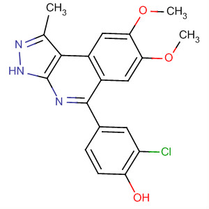 2-Chloro-4-[1-methyl-7,8-bis(methyloxy)-3h-pyrazolo[3,4-c]isoquinolin-5-yl]phenol Structure,838854-69-6Structure