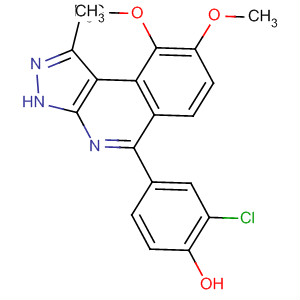 2-Chloro-4-[1-methyl-8,9-bis(methyloxy)-3h-pyrazolo[3,4-c]isoquinolin-5-yl]phenol Structure,838854-94-7Structure