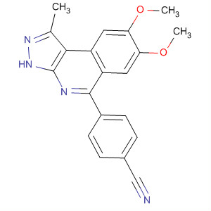 4-[1-Methyl-7,8-bis(methyloxy)-3h-pyrazolo[3,4-c]isoquinolin-5-yl]benzonitrile Structure,838854-99-2Structure