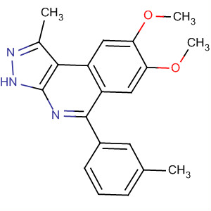 1-Methyl-7,8-bis(methyloxy)-5-(3-methylphenyl)-3h-pyrazolo[3,4-c]isoquinoline Structure,838855-04-2Structure