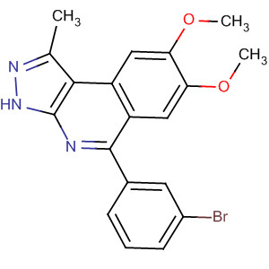 5-(3-Bromophenyl)-1-methyl-7,8-bis(methyloxy)-3h-pyrazolo[3,4-c]isoquinoline Structure,838855-05-3Structure