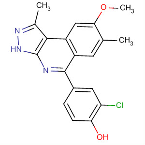 2-Chloro-4-[1,7-dimethyl-8-(methyloxy)-3h-pyrazolo[3,4-c]isoquinolin-5-yl]phenol Structure,838855-21-3Structure