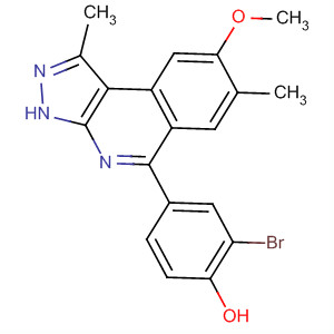 2-Bromo-4-[1,7-dimethyl-8-(methyloxy)-3h-pyrazolo[3,4-c]isoquinolin-5-yl]phenol Structure,838855-22-4Structure