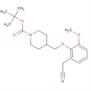Tert-butyl 4-((2-(cyanomethyl)-6-methoxyphenoxy)methyl)piperidine-1-carboxylateStructure,838855-91-7Structure Tert-butyl 4-((2-(cyanomethyl)-6-methoxyphenoxy)methyl)piperidine-1-carboxylate Structure,838855-91-7Structure