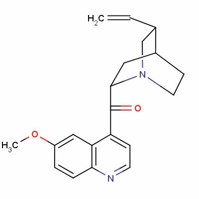 奎寧酮(硫酸奎寧雜質)結構式_84-31-1結構式