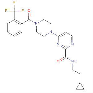 N-(2-cyclopropylethyl)-6-(4-(2-(trifluoromethyl)benzoyl)-piperazin-1-yl)pyridazine-3-carboxamide Structure,840489-32-9Structure