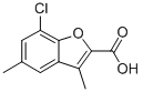 7-Chloro-3,5-dimethyl-2-benzofurancarboxylic acid Structure,842115-70-2Structure