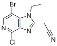 2-(7-Bromo-4-chloro-1-ethyl-1h-imidazo[4,5-c]pyridin-2-yl)acetonitrile Structure,842144-05-2Structure