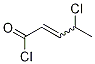 4-Chloro-2-pentenoyl chloride Structure,84341-60-6Structure