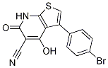 3-(4-Bromophenyl)-4-hydroxy-6-oxo-6,7-dihydrothieno[2,3-b]pyridine-5-carbonitrile Structure,844499-56-5Structure