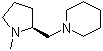 (S)-(-)-1-甲基-2-(1-哌啶甲基)吡咯烷結(jié)構(gòu)式_84466-85-3結(jié)構(gòu)式