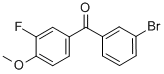 3-Bromo-3-fluoro-4-methoxybenzophenone Structure,844879-54-5Structure