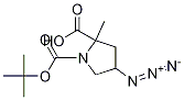 (2S,4S)-1-叔丁基 2-甲基 4-疊氮基吡咯烷-1,2-二羧酸結(jié)構(gòu)式_84520-68-3結(jié)構(gòu)式