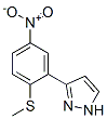 3-[2-(Methylthio)-5-nitrophenyl]-1H-pyrazole Structure,845266-21-9Structure