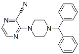 3-(4-Benzhydrylpiperazino)pyrazine-2-carbonitrile Structure,845266-31-1Structure