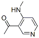 Ethanone, 1-[4-(methylamino)-3-pyridinyl]-(9ci) Structure,84575-46-2Structure