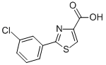 2-(3-Chlorophenyl)-1,3-thiazole-4-carboxylic acid Structure,845885-82-7Structure