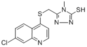 5-[[(7-Chloro-4-quinolinyl)sulfanyl]methyl]-4-methyl-4h-1,2,4-triazole-3-thiol Structure,845885-91-8Structure