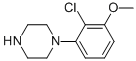 1-(2-Chloro-3-methoxyphenyl)piperazine Structure,846031-61-6Structure