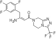 3-氨基-1-[5,6-二氫-3-(三氟甲基)-1,2,4-噻唑并[4,3-a]吡嗪-7(8H)-基]-4-(2,4,5-三氟苯基)-2-丁烯-1-酮結(jié)構(gòu)式_847445-81-2結(jié)構(gòu)式