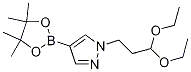 1H-pyrazole, 1-(3,3-diethoxypropyl)-4-(4,4,5,5-tetramethyl-1,3,2-dioxaborolan-2-yl)- Structure,847818-73-9Structure