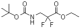 3-(boc-氨基)-2,2-二氟丙酸乙酯結(jié)構(gòu)式_847986-13-4結(jié)構(gòu)式