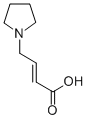 (2E)-4-pyrrolidin-1-ylbut-2-enoic acid Structure,848133-09-5Structure