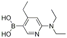 B-[6-(diethylamino)-4-ethyl-3-pyridinyl]boronic acid Structure,848360-82-7Structure