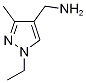 1-Ethyl-3-methyl-1h-pyrazole-4-methanamine Structure,848436-19-1Structure