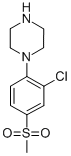 1-[2-Chloro-4-(methylsulfonyl)phenyl]piperazine Structure,849035-72-9Structure