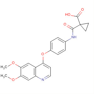 1-[4-(6,7-Dimethoxy-quinolin-4-yloxy)-phenylcarbamoyl]-cyclopropanecarboxylic acid Structure,849217-77-2Structure